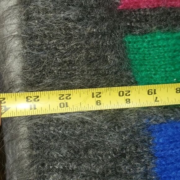 Vintage Handmade by Neva McIntosh Royal Mile Edinburgh Heavy Wool Sz L Sweater - Picture 9 of 9